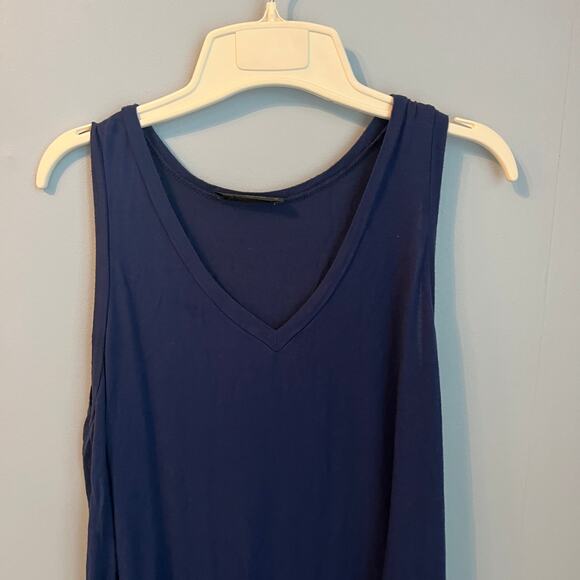 K Ld-Signature Navy Sleeveless Top Shirt Blouse Size Medium - Picture 5 of 12